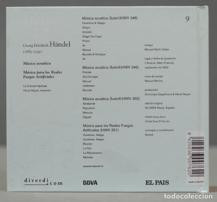 CDs de m&uacute;sica: CD. HANDEL. MUSICA ACUATICA - Foto 2
