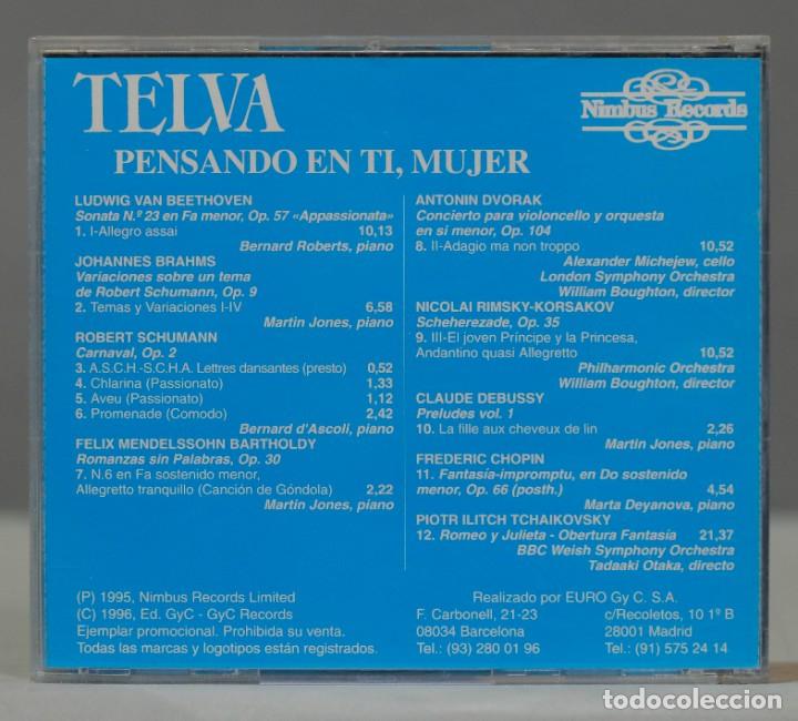 CDs de m&uacute;sica: CD. TELVA - PENSANDO EN TI MUJER - Foto 2