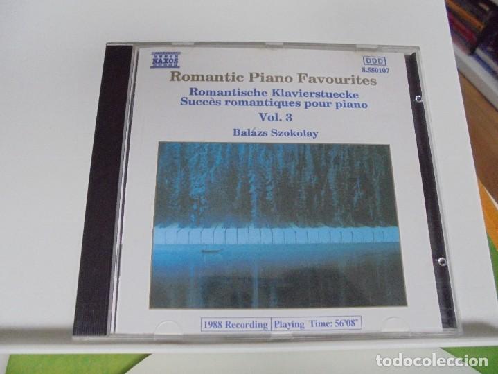 CD di Musica: ROMANTIC PIANO FAVOURITES. ROMANTISCHE KLAVIERSTUECKE. VOL. 3. BAL&Aacute;ZS SZOKOLAY. COMPOACTO NAXOS DE 5