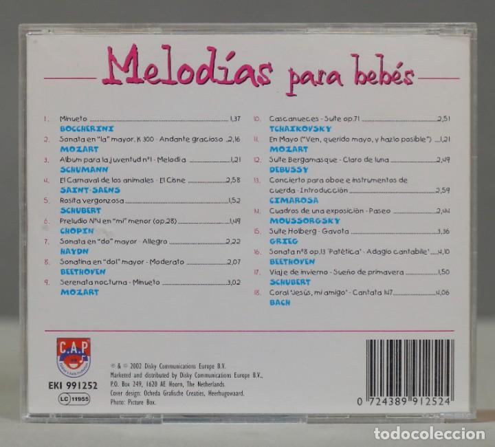 CDs de m&uacute;sica: CD. MELODIAS PARA BEBES - Foto 2