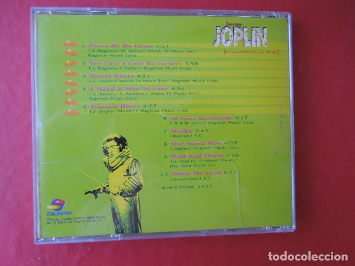 CDs de m&uacute;sica: JANIS JOPLIN - 10 GRANDES EXITOS EN VERSION ORIGINAL - CD - Foto 3