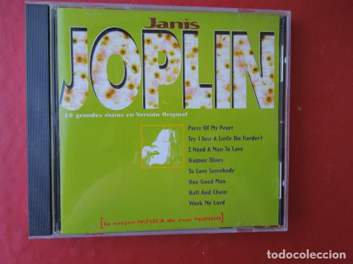 CDs de m&uacute;sica: JANIS JOPLIN - 10 GRANDES EXITOS EN VERSION ORIGINAL - CD - Foto 1