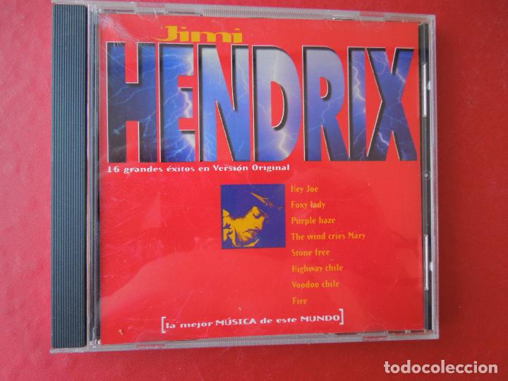 CDs de m&uacute;sica: JIMI HENDRIX - 16 GRANDES EXITOS EN VERSION ORIGINAL - CD - Foto 1