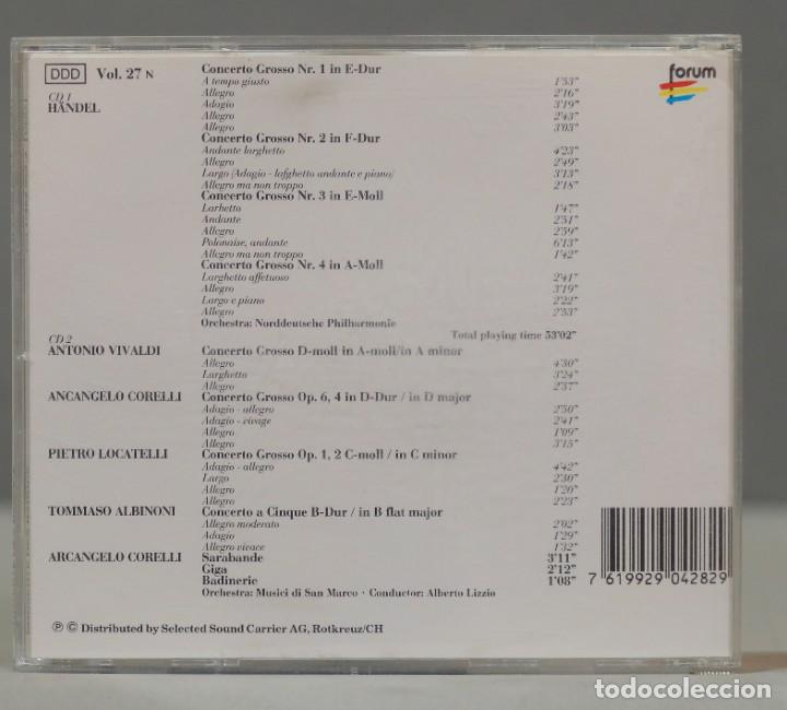 CDs de m&uacute;sica: 2 CD. KONZERTE DES BAROCK. HANDEL. VIVALDI. CORELLI - Foto 2