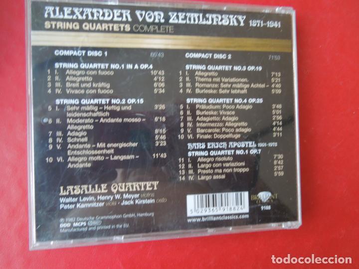 CDs de m&uacute;sica: ZEMLINSKY - STRING QUARTETS COMPLETE - LASALLE QUARTET -2 CD - Foto 4