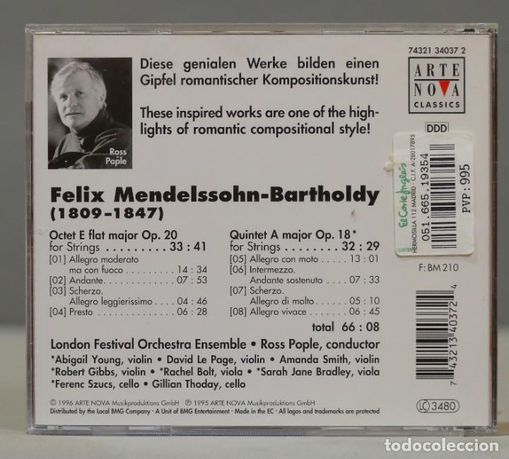 CDs de m&uacute;sica: CD. MENDELSSHOHN. OP 20. OP 18. GROHS - Foto 2
