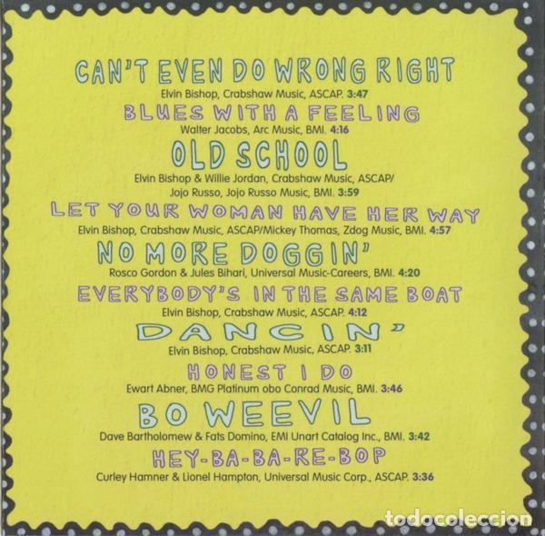 CDs de m&uacute;sica: CD ELVIN BISHOP : CAN&acute;T EVEN DO WRONG RIGHT ( BLUES ) - Foto 3
