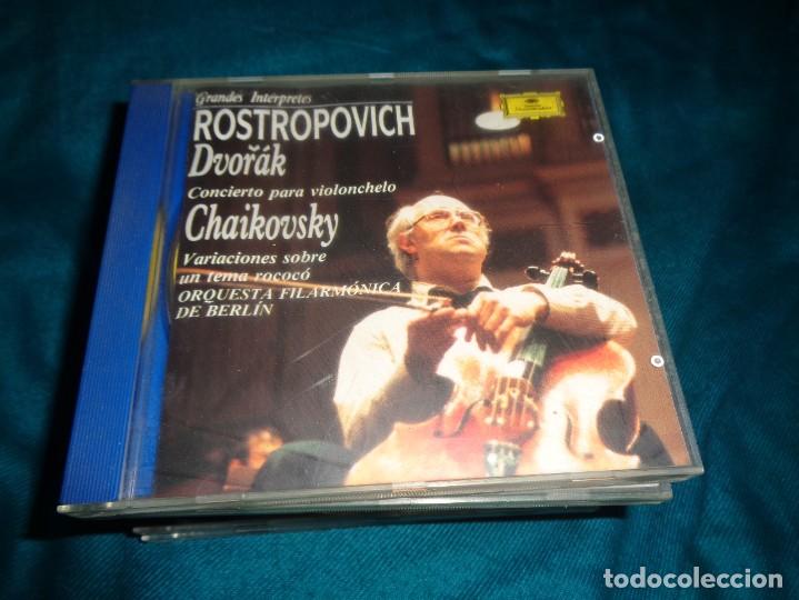 CDs de m&uacute;sica: ROSTROPOVICH. DVORAK / CHAIKOVSKY. CD. - Foto 1