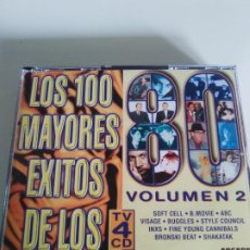 CDs de Música: LOS 100 MAYORES EXITOS DE LOS 80 VOL 2 4CD (1998 ARCADE) SOFT CELL ABC VISAGE BUGGLES OPUS CULT BLAC. Lote 358072310