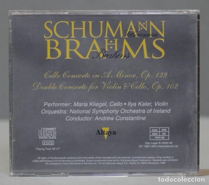 CDs de m&uacute;sica: CD. Brahms. SCHUMANN. OP. 129. OP 102 - Foto 2