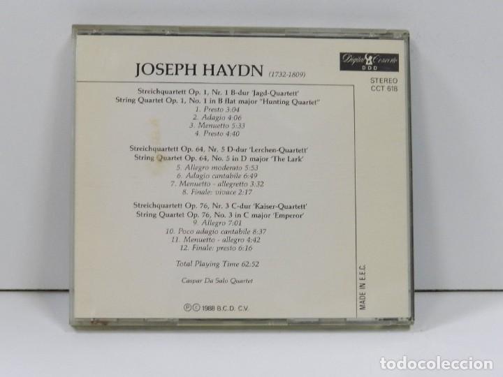 CDs de m&uacute;sica: DISCO CD. Haydn &ndash; String Quartet Op. 1, 64, 76. COMPACT DISC. - Foto 2