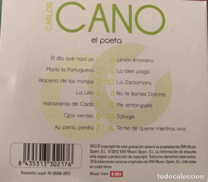 CDs de m&uacute;sica: Carlos Cano El Poeta - Foto 2
