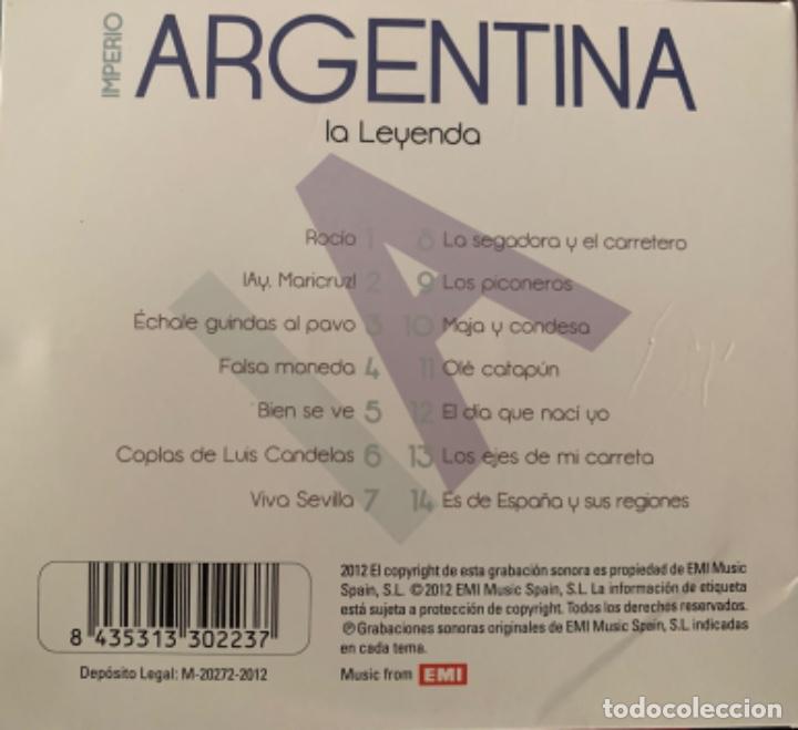 CDs de m&uacute;sica: Imperio Argentina La Leyenda - Foto 2