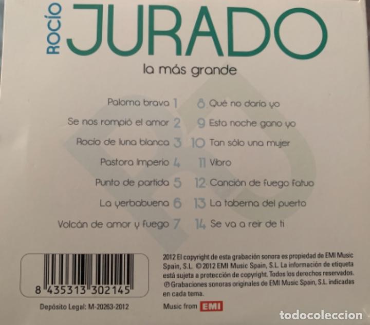 CDs de m&uacute;sica: Roci&oacute; Jurado La mas grande - Foto 2