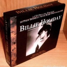 CDs de Música: R1803 - [DOBLE CD SET BOX]. BILLIE HOLIDAY. 2 CD DELUXE EDITION. 20 PAGE BOOKLET WITH RARE PHOGRAPHS. Lote 358336755