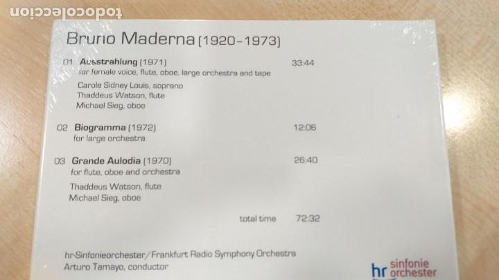 CDs de m&uacute;sica: BRUNO MADERNA: OBRA ORQUESTAL COMPLETA (5 CD) - Foto 9