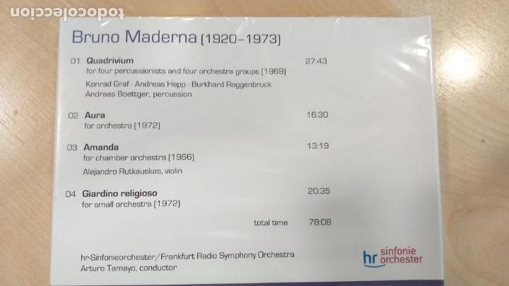 CDs de m&uacute;sica: BRUNO MADERNA: OBRA ORQUESTAL COMPLETA (5 CD) - Foto 11