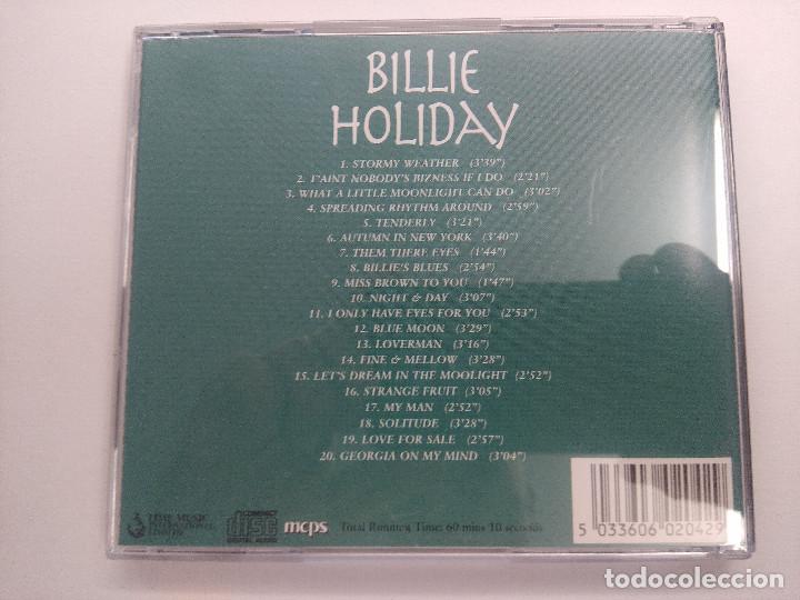 CDs de m&uacute;sica: BILLIE HOLIDAY/CD. - Foto 3
