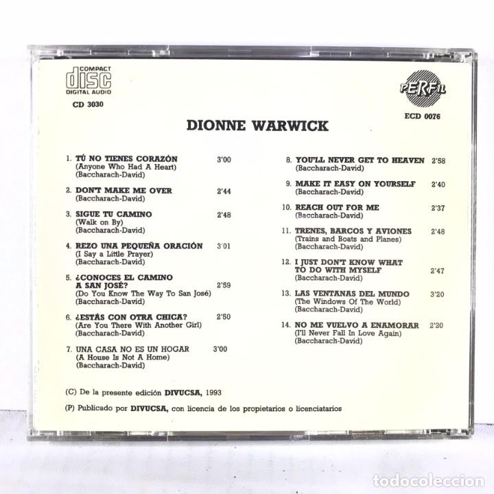CDs de m&uacute;sica: Dionne Warwick &ndash; Dionne Warwick - CD, Compilation - SPAIN - Foto 4