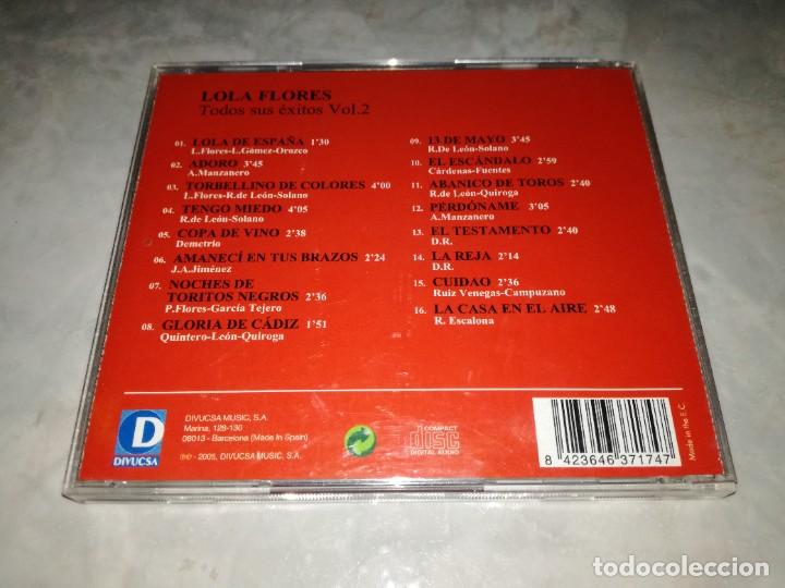 CDs de m&uacute;sica: LOLA FLORES-TODOS SUS EXITOS 2 - Foto 2