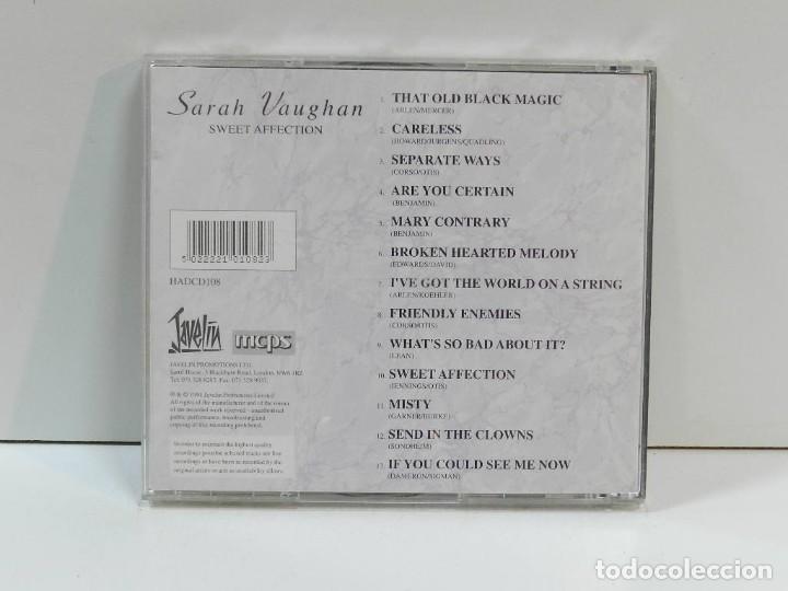 CDs de m&uacute;sica: DISCO CD. Sarah Vaughan &ndash; Sweet Affection. COMPACT DISC. - Foto 2