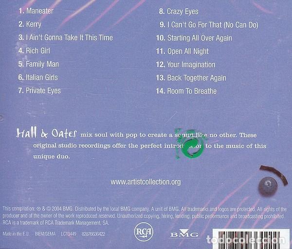 CDs de m&uacute;sica: Hall & Oates - Artist Collection - Foto 2