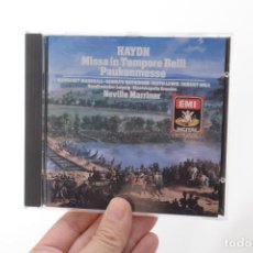 CDs de Música: HAYDN, MISSA IN TEMPORE BELLI ”PAUKENMESSE”. NEVILLE MARRINER. EMI CDC7474252. Lote 358910490