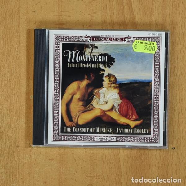 CDs de m&uacute;sica: MONTEVERDI - QUINTO LIBRO DEI MADRIGALI - CD - Foto 1
