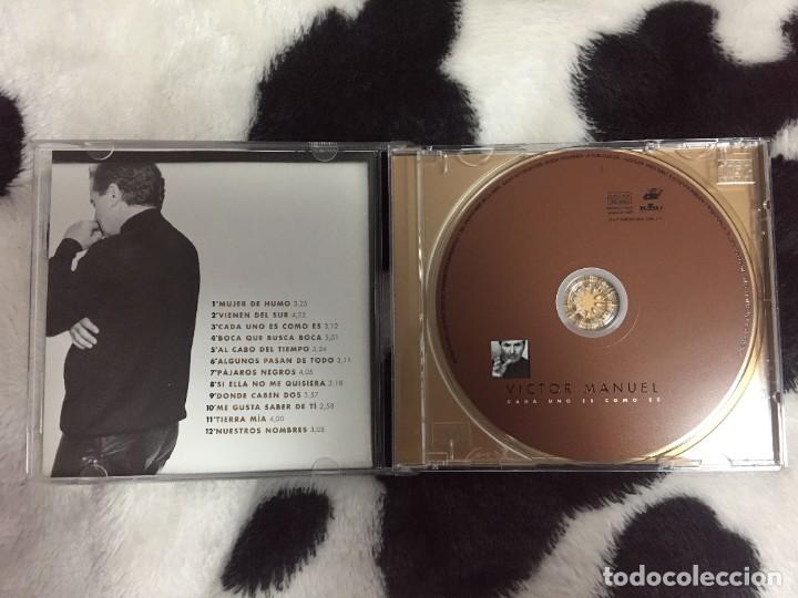 CDs de m&uacute;sica: CD Victor Manuel - Cada uno es como es - como nuevo - Foto 3