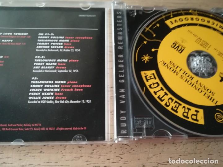 CDs de m&uacute;sica: Thelonious Monk & Sonny Rollins. CD - Foto 3
