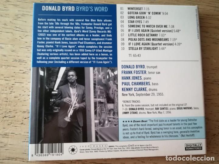 CDs de m&uacute;sica: Donald Byrd. Byrd&acute;s word. CD - Foto 2