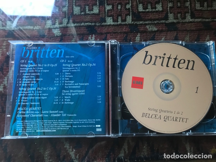 CDs de m&uacute;sica: Benjamin Britten. Belcea Quartet. 2 CD&rsquo;s - Foto 3