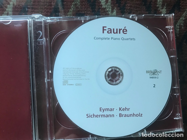 CDs de m&uacute;sica: Faur&eacute; complete piano quartets & quintets. 2 CD&rsquo;s - Foto 4