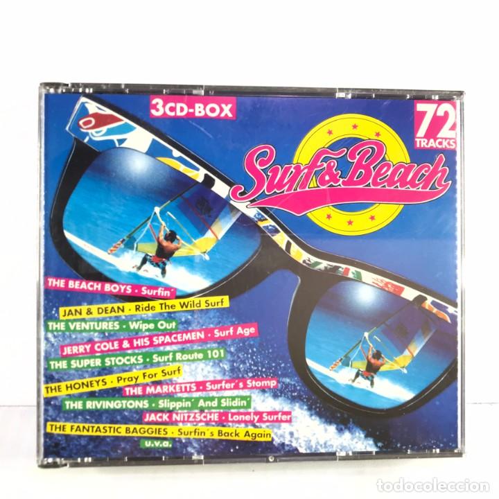 CDs de m&uacute;sica: Various &ndash; Surf & Beach - 3 x CD, Compilation - BOX - GERMANY - Foto 1