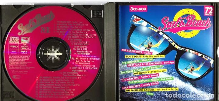 CDs de m&uacute;sica: Various &ndash; Surf & Beach - 3 x CD, Compilation - BOX - GERMANY - Foto 2