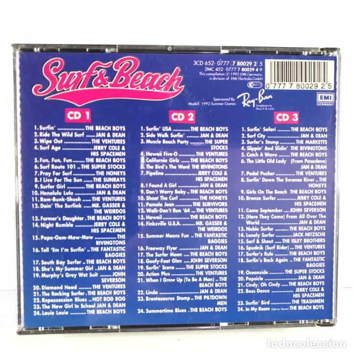 CDs de m&uacute;sica: Various &ndash; Surf & Beach - 3 x CD, Compilation - BOX - GERMANY - Foto 4