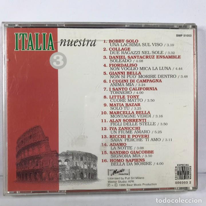 CDs de m&uacute;sica: Various &ndash; Italia Nuestra 3 - CD, Album, Compilation - Foto 4