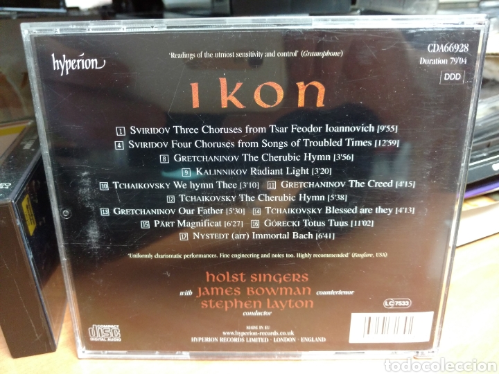 CDs de m&uacute;sica: James Bowman - Ikon (CD, Album) - Foto 2