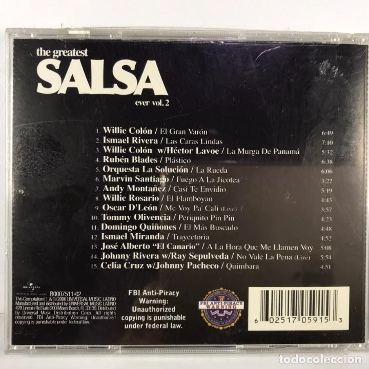 CDs de m&uacute;sica: Various &ndash; The Greatest Salsa Ever &bull; Volume 2 - CD, Compilation - Foto 3