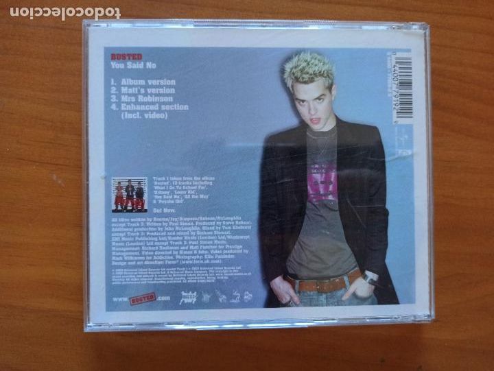 CDs de m&uacute;sica: CD SINGLE BUSTED - YOU SAID NO (W6) - Foto 2