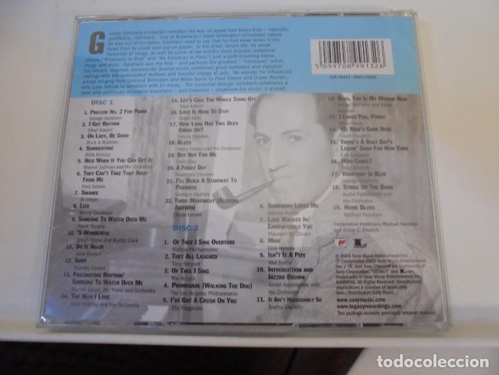 CDs de m&uacute;sica: THE ESSENTIAL GEORGE GERSHWIN. DOBLE COMPACTO SONY. - Foto 2