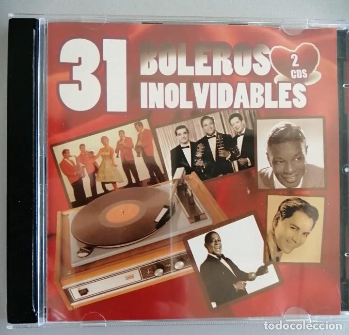 CDs de m&uacute;sica: 31 BOLEROS INOLVIDABLES, 2 CD,S - Foto 1