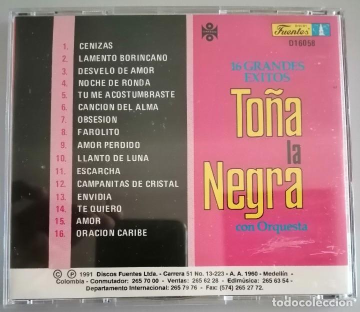 CDs de m&uacute;sica: TO&Ntilde;A LA NEGRA CON ORQUESTA, 16 GRANDES EXITOS - Foto 2