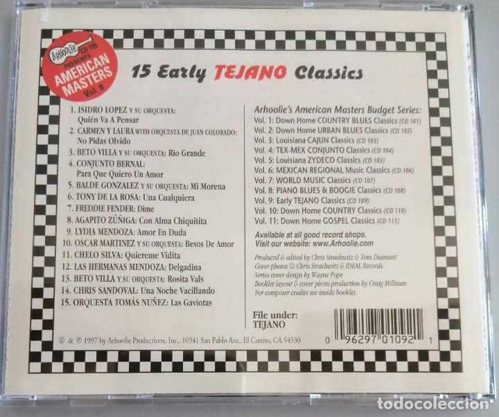 CDs de m&uacute;sica: 15 EARLY TEJANO CLASSICS - Foto 2