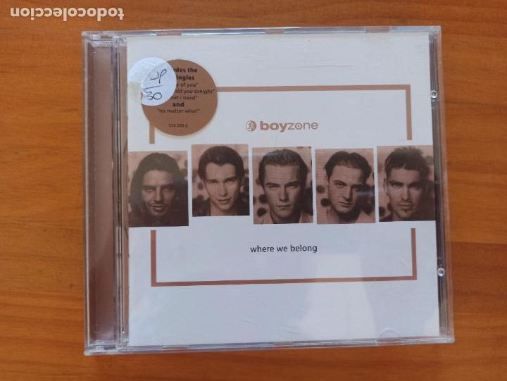 CDs de m&uacute;sica: CD BOYZONE - WHERE WE BELONG (9V) - Foto 1
