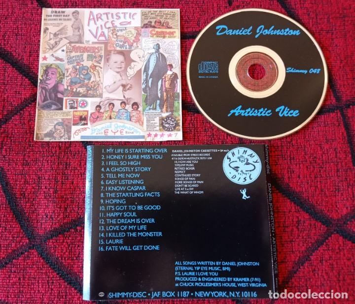 CDs de m&uacute;sica: DANIEL JOHNSTON ** Artistic Vice ** CD ORIGINAL 1991 CANADA - Foto 1