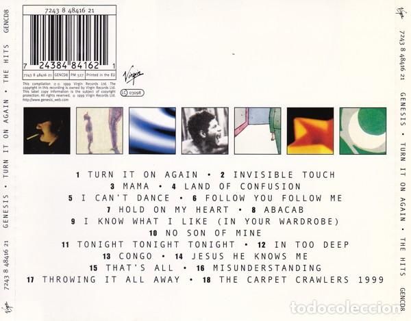 CDs de m&uacute;sica: Genesis &ndash; Turn It On Again (The Hits) - Foto 2