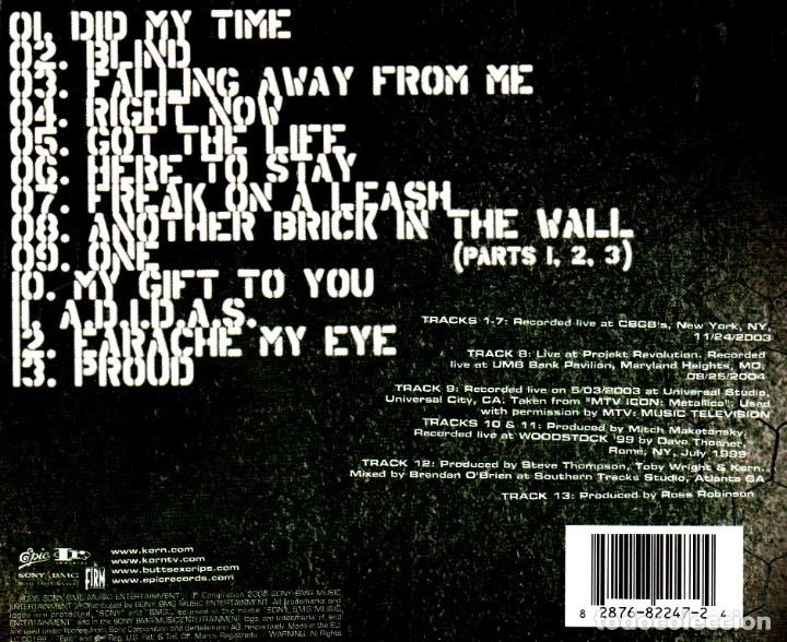 CDs de m&uacute;sica: �R3065 - KORN. LIVE & RARE. CD. - Foto 2