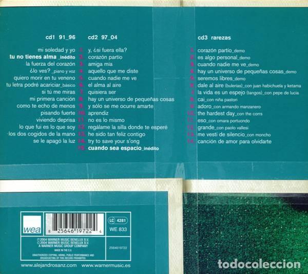 CDs de m&uacute;sica: Alejandro Sanz &ndash; Grandes &Eacute;xitos 91_04 - 3 x CD - Foto 2