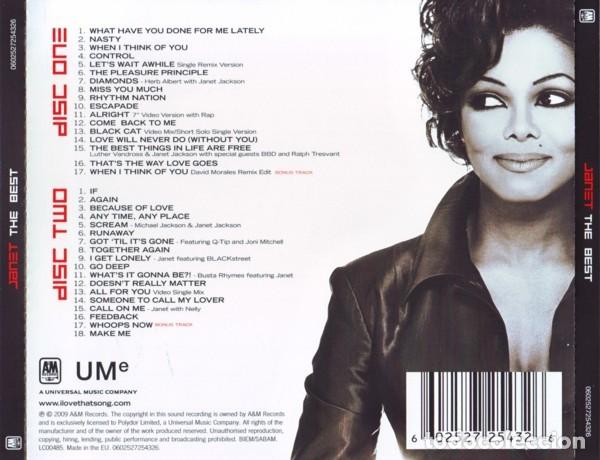CDs de m&uacute;sica: Janet &ndash; The Best - 2x CD - Foto 2